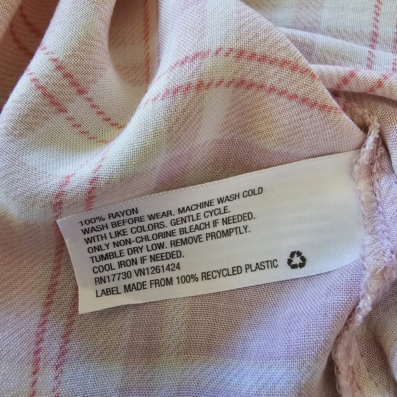 Art Class Pink Plaid Spaghetti Strap Lightweight Dress Size Girl's Medium 7/8 - Picture 5 of 5